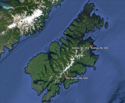 Kodiak Island GEFS Sensor Platform Locations
